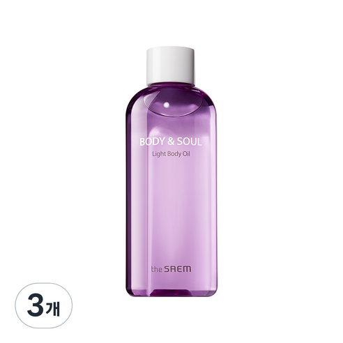 더샘 바디 앤 소울 라이트 바디오일, 230ml, 3개