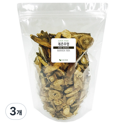 바른건강 볶은우엉, 3개, 200g, 1개입