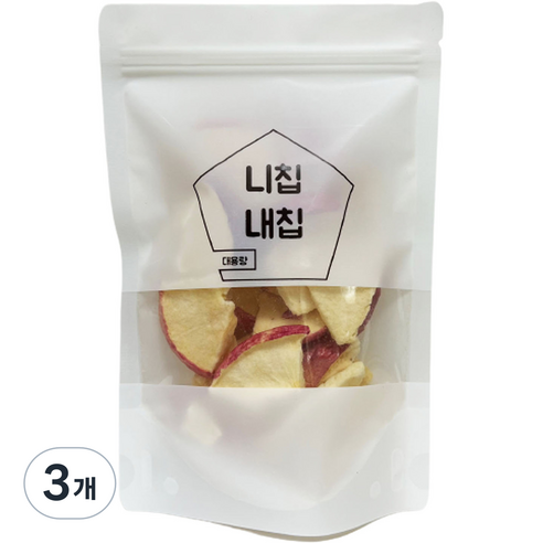 니칩내칩 동결건조 과일칩 사과, 60g, 3개