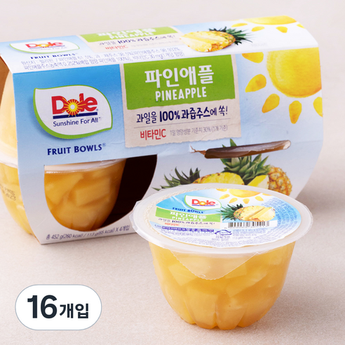 돌 후룻볼 파인애플, 113g, 4개입, 4개
