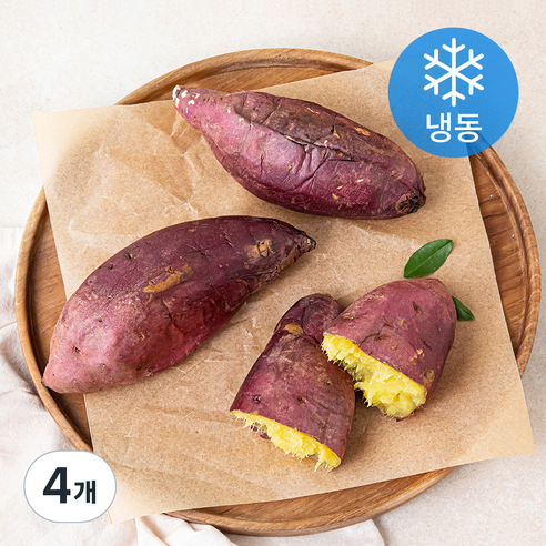 팜조아 맥반석 오븐에 구워 더 맛있는 아이스 군고구마 (냉동), 500g, 4개