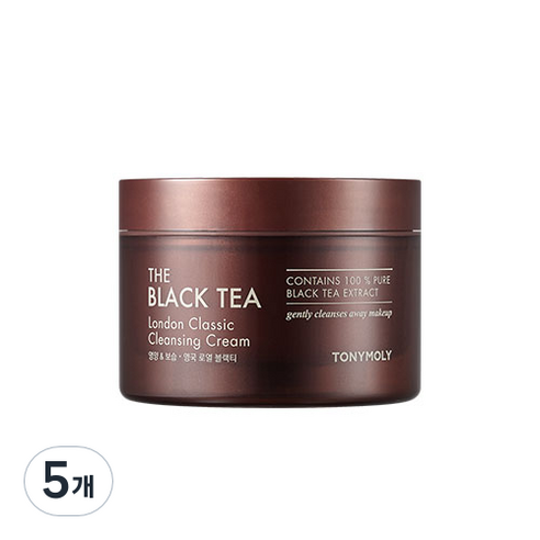 토니모리 더 블랙티 런던 클래식 클렌징 크림, 5개, 200ml
