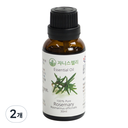 쟈니스헬리 아로마 로즈마리 오일 30ml, 2개