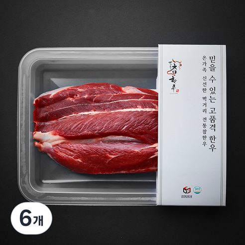전통참한우 1+등급 사태 국거리 수육용 (냉장), 6개, 300g