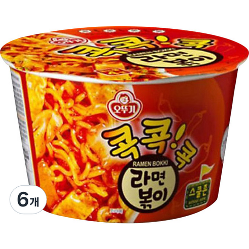 오뚜기콕콕콕 라면볶이 용기 120 g, 12개 토마토컵라면