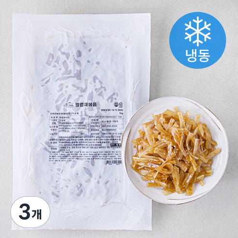 에이치쿡 명엽채 볶음 (냉동), 1kg, 3개