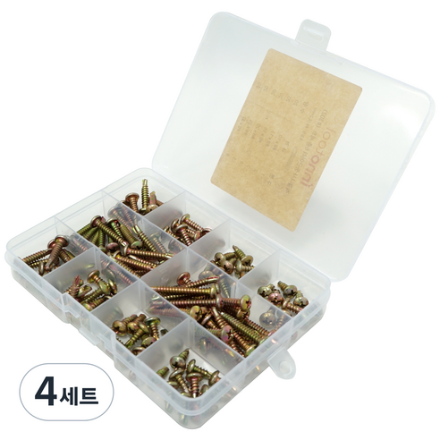 이노툴 둥근머리 직결나사 6종 세트, 4세트