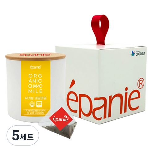 에빠니 유기농 허브차 캐모마일 지관 1.5g x 10p 선물세트, 5세트, 10개