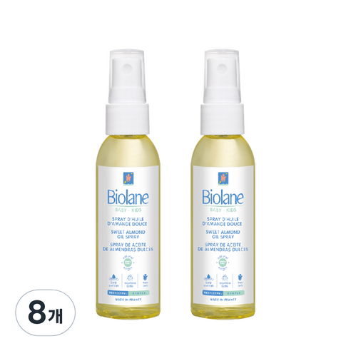 비올란 베이비 스위트 아몬드 오일 스프레이, 8개, 75ml