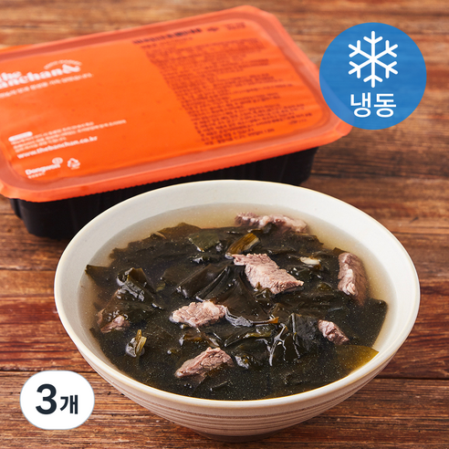 더반찬 쇠고기 미역국 (냉동), 550g, 3개