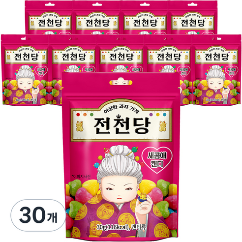 에이스엠앤티 전천당 새콤애 캔디, 30g, 30개