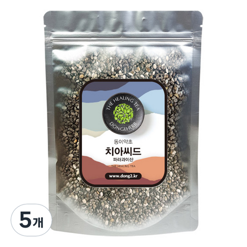 동이약초 파라과이산 치아씨드, 150g, 5개
