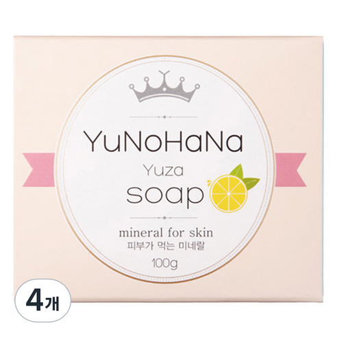 유노하나 유자비누, 100g, 4개
