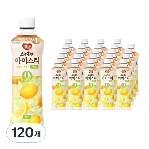 동원보성홍차 아이스티 제로 레몬, 500ml, 120개