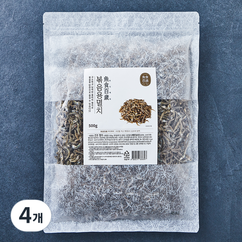 어식백세 멸치 볶음용, 500g, 4개