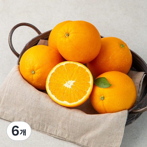 곰곰 미국산 고당도 오렌지, 1.3kg(4~7입), 6개