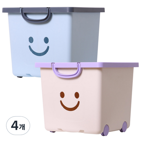 보노하우스 모던 해피박스, 모던블루, 아이보리, 4개