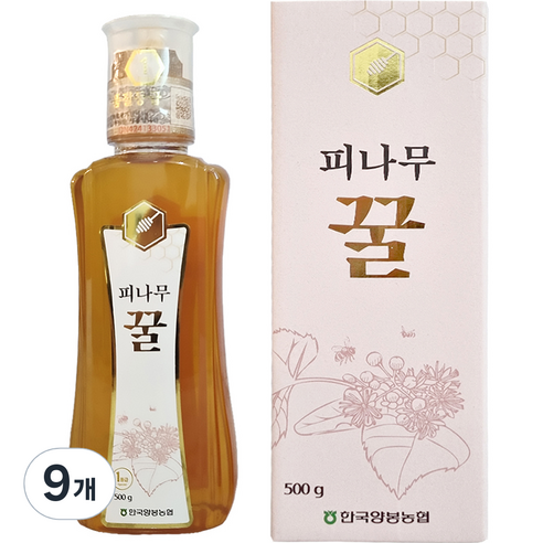 한국양봉농협 피나무 꿀, 500g, 9개