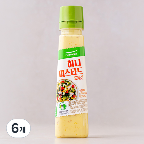 풀무원 허니 머스타드 드레싱, 230g, 6개