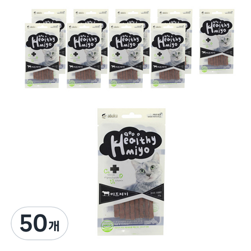 아스쿠 헬시묘 져키 20g, 소고기, 50개
