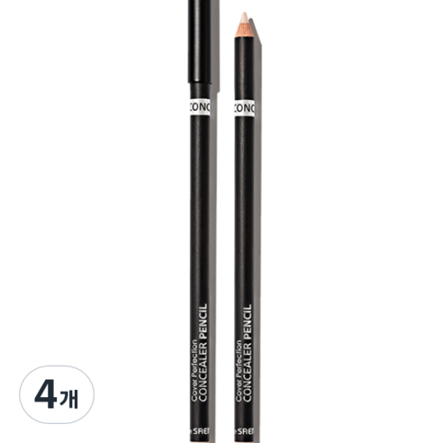 더샘 커버 퍼펙션 컨실러 펜슬 1.4g, 1.0 클리어 베이지, 4개