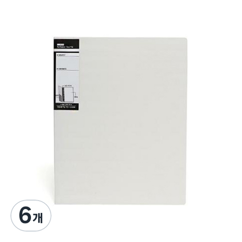 모닝글로리 루멘 바인더 클리어화일 20p, 크림, 6개