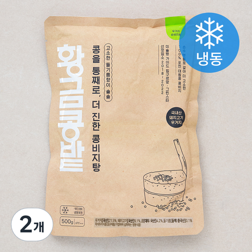 황금콩밭 콩비지탕 (냉동), 500g, 2개