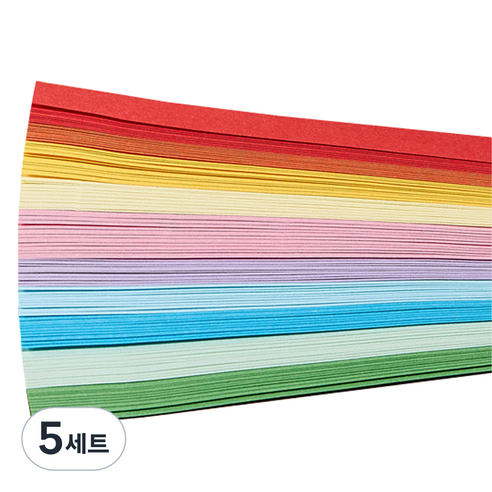 미소로운 이벤트 양면 별 종이접기 멀티페이퍼 컬러 컬러믹스 90p 세트, 5세트, 10색