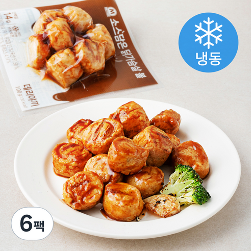 미트리 소스담은 닭가슴살 볼 데리야끼 (냉동), 100g, 6팩