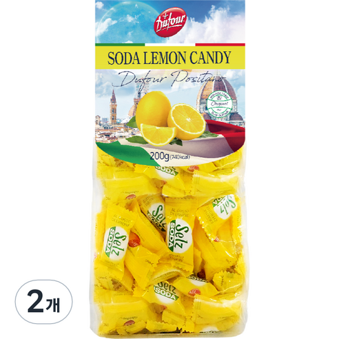 듀포 포지타노 소다 레몬 캔디 200g, 2개