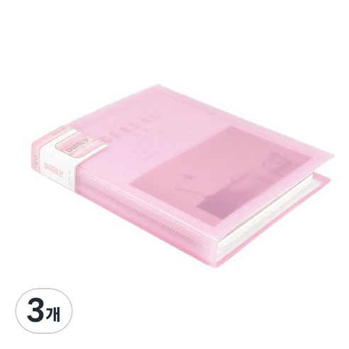 베스트 A4 클리어파일 60p, 레드, 3개