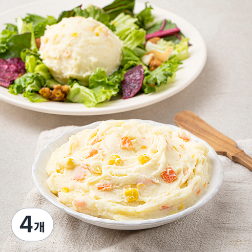 풀무원 풀스키친 감자 샐러드, 1kg, 4개