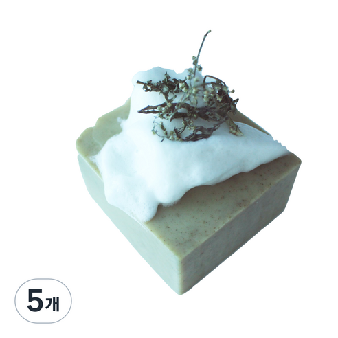 두류헌 인진쑥 클렌징비누, 80g, 5개