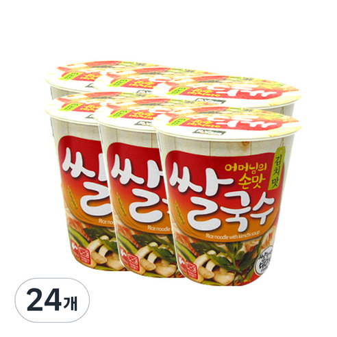 백제 쌀국수 김치맛, 58g, 24개