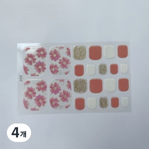 블루코지 패디팁 스티커 대비 발꾸미기, 4개, Type 11