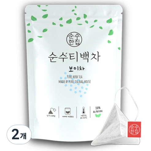 순수한집 보이차 티백, 1g, 10개입, 2개