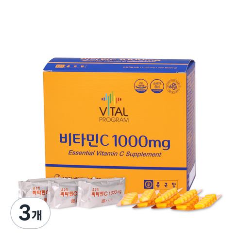 종근당 비타민C, 200정, 3개