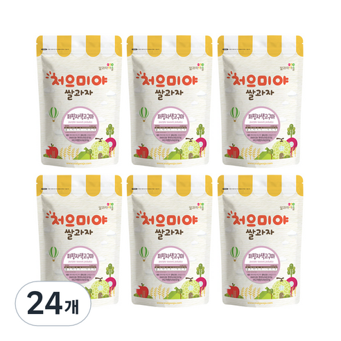 쌀과자마을 처으미야 퍼핑 과자, 자색고구마, 24개, 50g