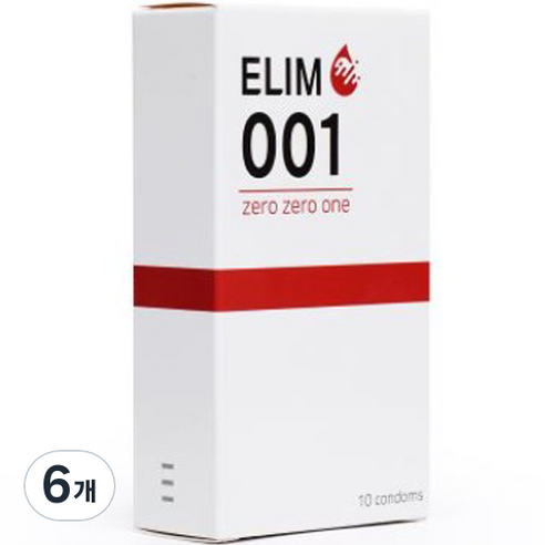 ELIM 슬림형 콘돔 ELIM001, 10개입, 6개