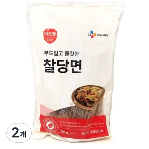 이츠웰 찰당면, 500g, 2개