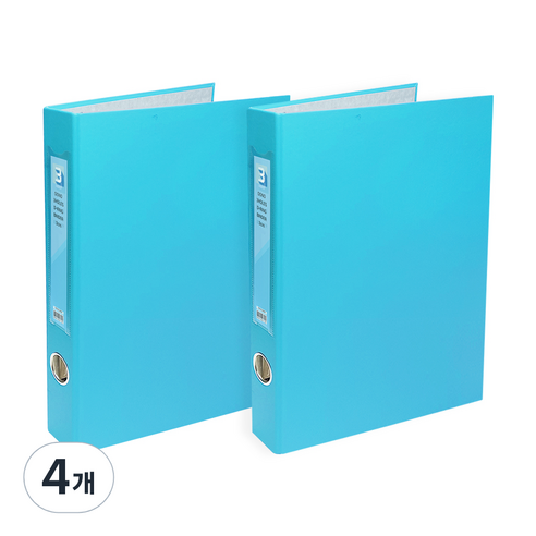 투코비 도노 D링 바인더 3공 A4 3cm, 4개, 하늘