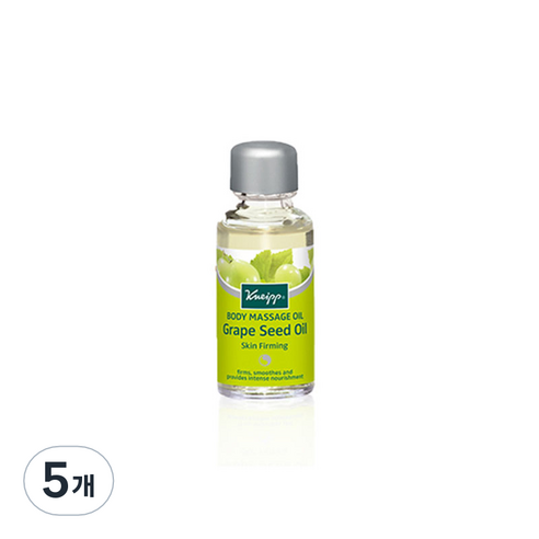 크나이프 스킨퍼밍 그레이프 씨드 바디 마사지오일, 20ml, 5개