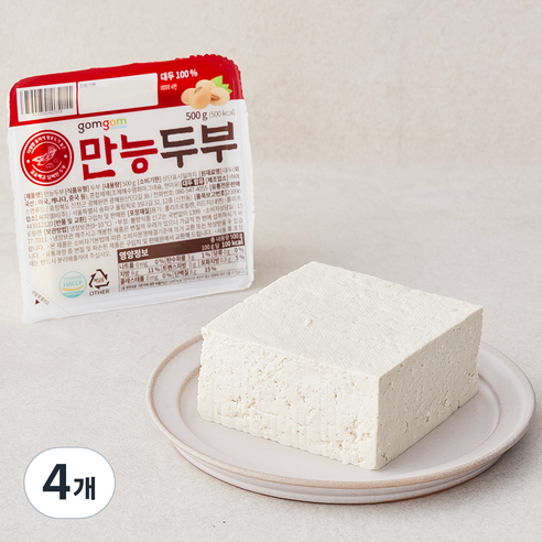 곰곰 만능두부, 500g, 4개
