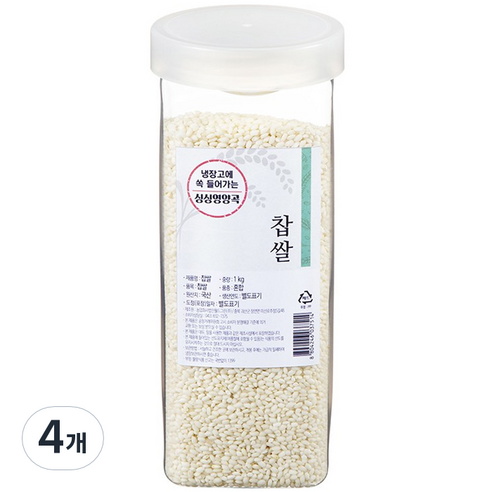 월그그린 싱싱영양통 찹쌀, 1kg, 4개