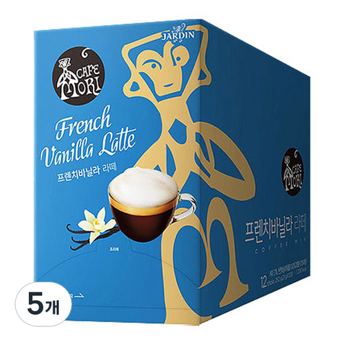 쟈뎅 까페모리 프렌치바닐라 라떼, 21g, 12개입, 5개