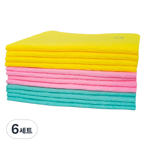 대영 부직포 행주 3종 x 4p 세트, 6세트