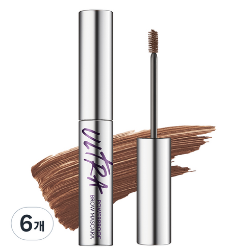 미샤 울트라 파워프루프 브로우 카라 4g, 레드 브라운, 6개