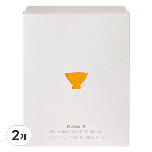 쌍계명차 일상다완 홍삼귤피차, 2g, 10개입, 2개