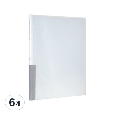 청운 360도 플랫 클리어 파일, 투명, 6개