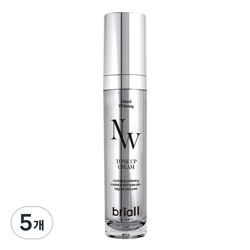 브리올옴므 NW 내츄럴 화이트닝 톤업 크림, 50ml, 5개